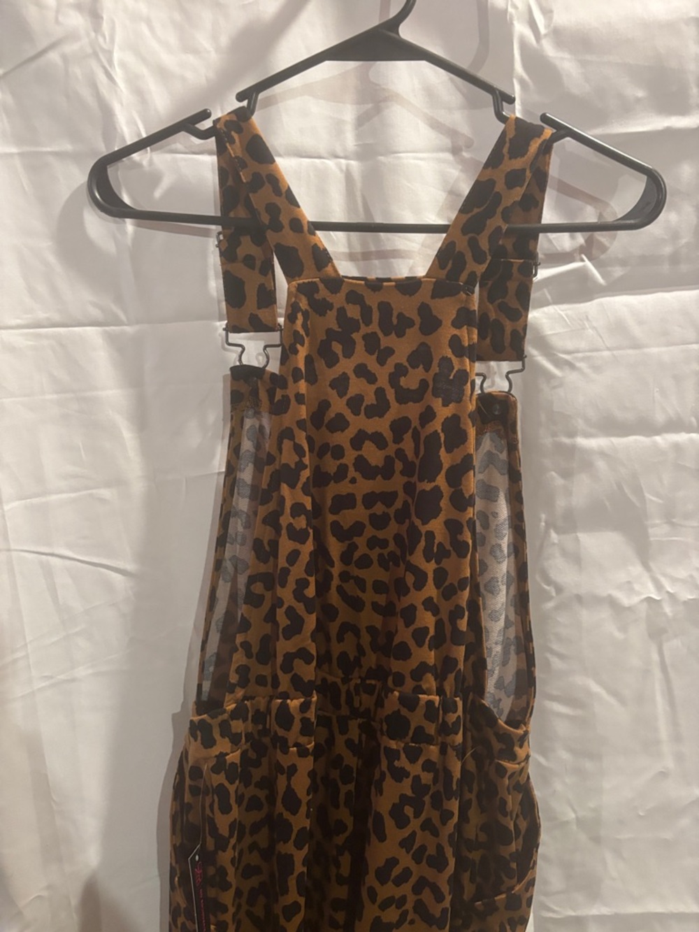 Leopard Print Jumpsuit- Brown & Black Animal Print - Picture 6 of 8